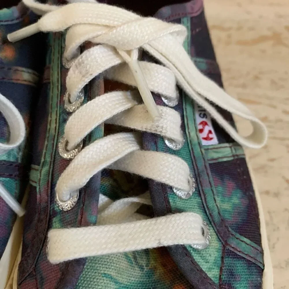 Womens Superga tie dye cotu 2750 canvas sneakers size 6.5 (37)